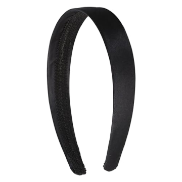Motique Accessories 1 Inch Satin Hard Headband - Stylish & Durable for Women