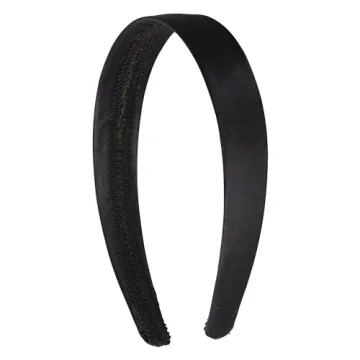 Motique Accessories 1 Inch Satin Hard Headband - Stylish & Durable for Women