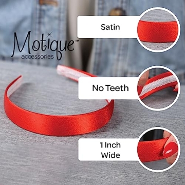 Satin Hard Headband for Women by Motique Accessories