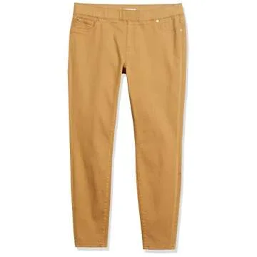 Amazon Essentials Women's Mid-Rise Stretch Pull-On Jegging (Available in Plus Size), Light Camel, 8 Long