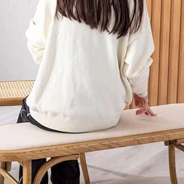 DM Furniture Farmhouse Wood Bench Small Entry Way Bench Seat Narrow Dining Bench Bed End Indoor Bench for Living Room Foyer Indoor, Uphostered Bench