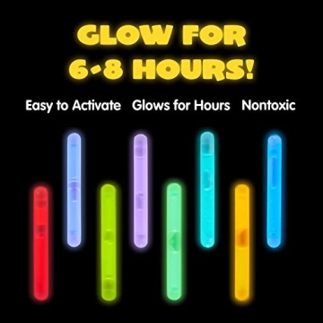 JOYIN 200 Mini Glow Sticks - Perfect for All Events | Bright Colors