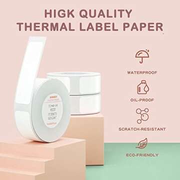 NIIMBOT D11/D110/D101 Label Tape - 3 Rolls, 160 Labels