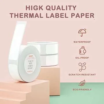 NIIMBOT D11/D110/D101 Label Tape - 3 Rolls, 160 Labels