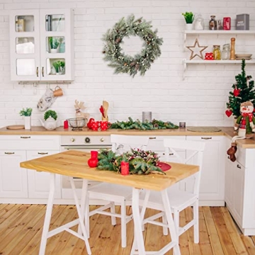 LOHASBEE 24" Pine Cone Grapevine Christmas Wreath