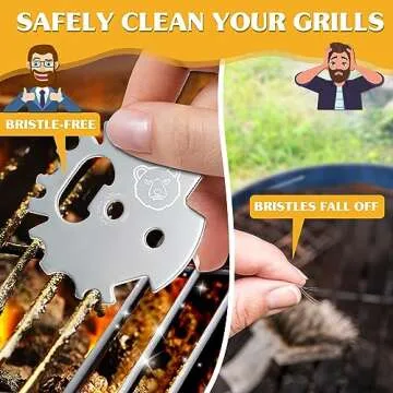 DR;LILIANG BBQ Scraper for Grill Cleaning and Gifting