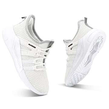 RUNSIDE Boys Girls Tennis Shoes - Lightweight, Breathable Sneakers for Active Kids