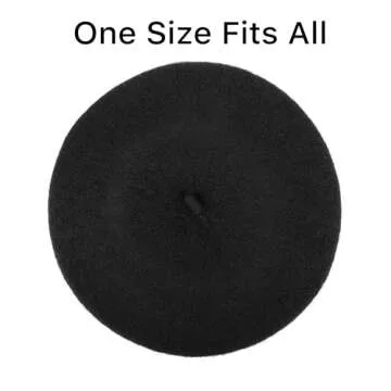 Stylish Parquet Wool Beret - Classic French Elegance