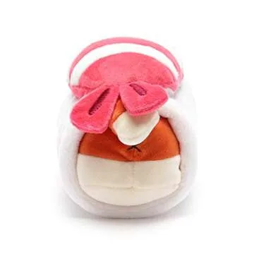 Anirollz Stuffed Animal Plush Toy - Official Roll Blanket Outfitz Doll |Soft, Squishy, Warm, Cute, Comfort, Safe| Shrimp Sushi Pillow with Fox - Birthday Decorations Gift 6" Foxiroll