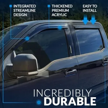 Tuningpros WD2-645 Window Visors for 2006-2011 Kia Rio