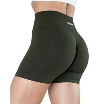 AUROLA Intensify 3.6 Workout Shorts for Women Seamless Scrunch High Waist Gym Yoga Running Active Short