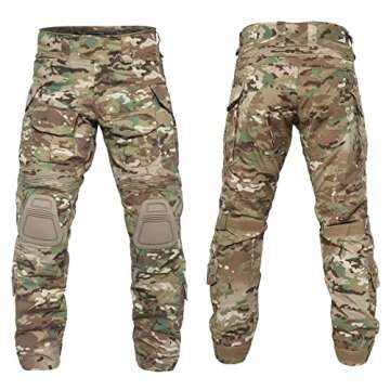 YEVHEV G3 Combat Pants Tactical Trousers Military Apparel Camouflage Clothing Paintball Gear with Kn...