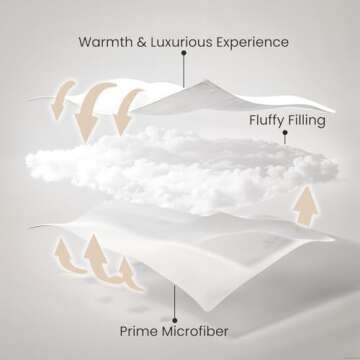 LE FARFADET All Season Queen Size Comforter, Ultra Soft Goose Down Alternative Lightweight Quilt, Re...