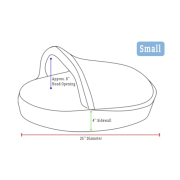 Snoozer Cozy Cave Bed for Burrowing Dogs in Khaki