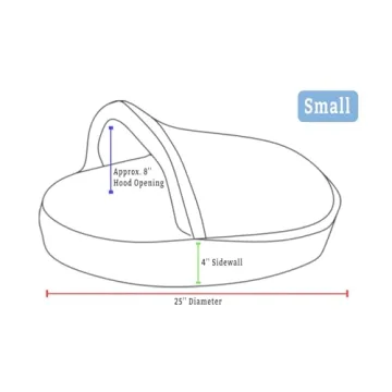 Snoozer Cozy Cave Bed for Burrowing Dogs in Khaki