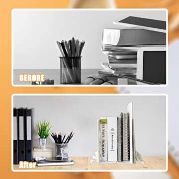 YEXEXINM Boho Macrame Bookends for Stylish Organization