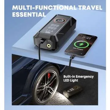 Portable 160PSI Tire Inflator - Fast, Cordless Air Pump