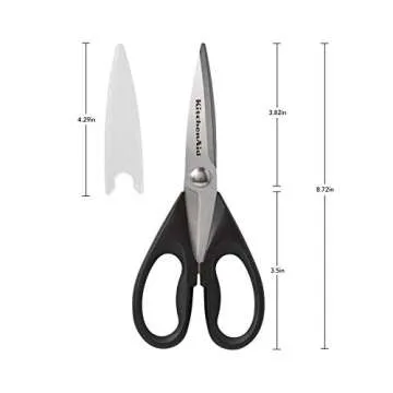 KitchenAid KC351OHOBA Shears with Soft Grip Handles, One Size, Black