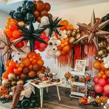 AobkDeco Halloween Balloons Arch Kit 141 PCS for Parties
