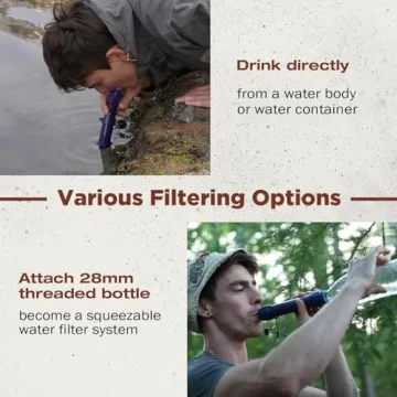 WS02 Water Filter Straw - Portable Water Filtration Gear