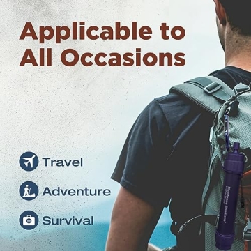 WS02 Water Filter Straw - Portable Water Filtration Gear