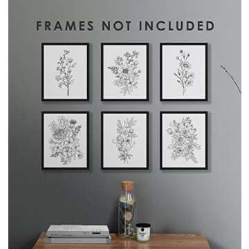 Black and White Botanical Wall Art Prints for Any Room