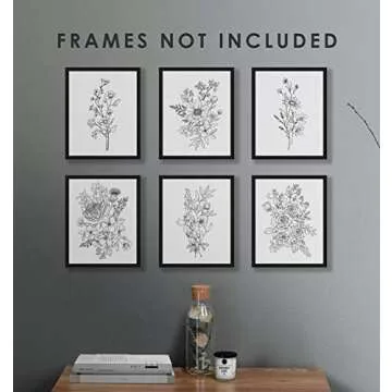 Black and White Botanical Wall Art Prints for Any Room