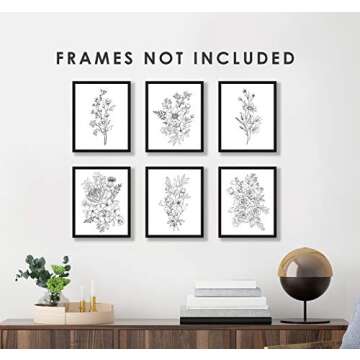 Black and White Botanical Wall Art Prints for Any Room