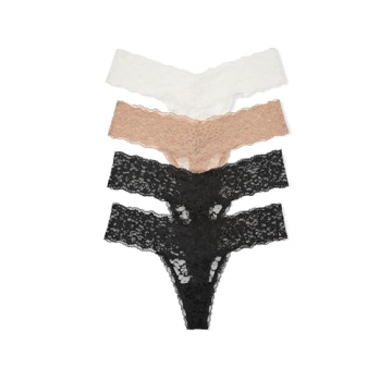 Victoria's Secret Women's Lace Thong Underwear - Luxurious Multi Pack