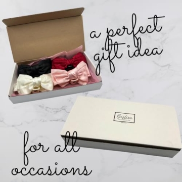 Bestiee 4-Pack Elegant Satin Hair Bow Claw Clips