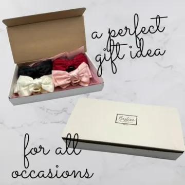 Bestiee 4-Pack Elegant Satin Hair Bow Claw Clips