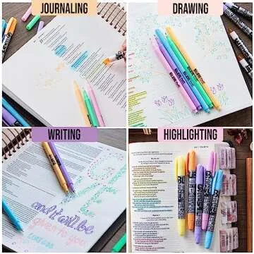 BLIEVE Highlighters & Gel Pens - No Bleed Bible Markers