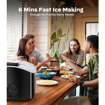 Silonn Nugget Ice Maker with Self-Cleaning - 33lbs/24H