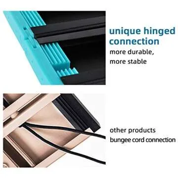 ROCK CLOUD Folding Beach Table Aluminum Portable Camping Table Ultralight, Black