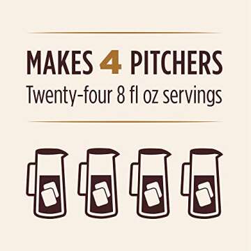 Don Francisco's Organic Cold Brew Coffee Pitcher Packs - Premium 100% Arabica Beans, Medium-Dark Roa...