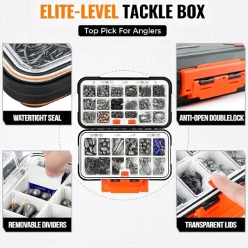 PLUSINNO 397pcs Tackle Kit - Fishing Gear for All Anglers