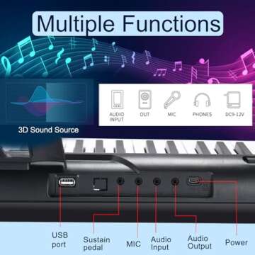 88 Key Digital Piano for Beginners with MIDI Functionality