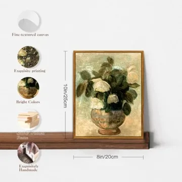 Buy crmotu Vintage Framed Wall Art for Elegant Decor