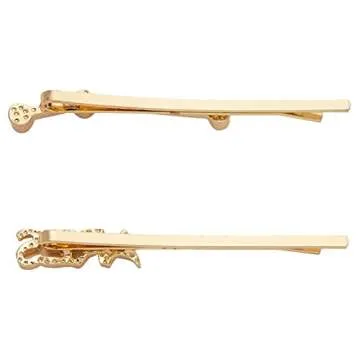 Zodaca Aries Zodiac Hair Pins - Gold Rhinestone Barrettes