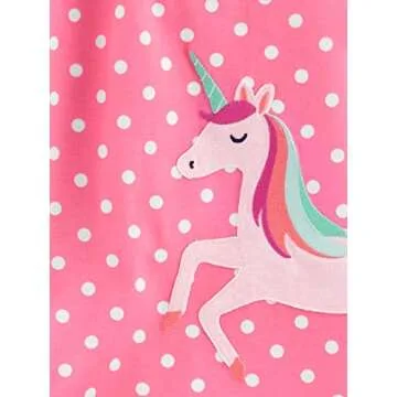 Simple Joys By Carter's Girls 2-pack Nightgown, Mint Green Rainbow/Pink Polka Dot, 8-10 US