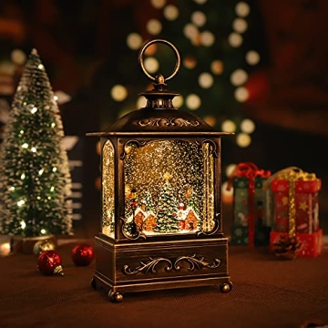 Enchanting Christmas Snowball Lantern with Music