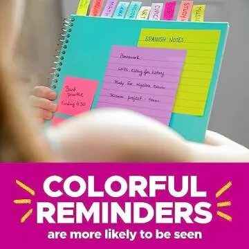 Post-it Notes, 3 in x 3 in, 4 Sticky Note Pads, 50 Sheets per Pad, Beachside Café Collection, School Supplies and Office Products