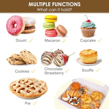 Moretoes 40 Cookie Boxes for Cakes Pastries and Treats