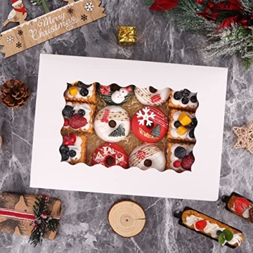 Moretoes 40 Cookie Boxes for Cakes Pastries and Treats