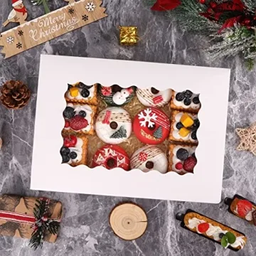 Moretoes 40 Cookie Boxes for Cakes Pastries and Treats