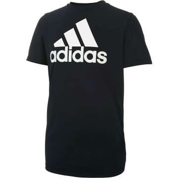 adidas Boys' Performance Logo Tee - Cool Short Sleeve Shirt