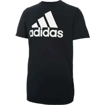 adidas Boys' Performance Logo Tee - Cool Short Sleeve Shirt