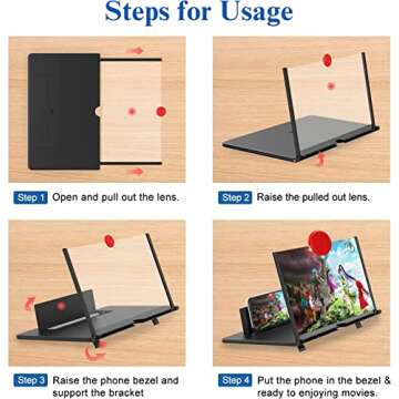 16" Phone Screen Magnifier for Movies and Gaming
