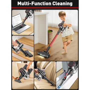 Powerful OUYFHK Cordless Vacuum with 8-in-1 Functionality