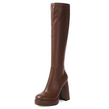 Stylish Modatope Knee High Boots for Women - Platform & Chic